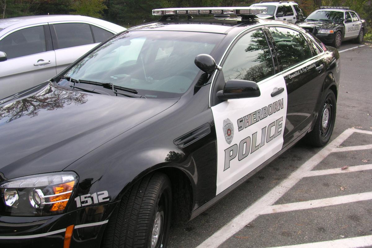 A smaller police cruiser