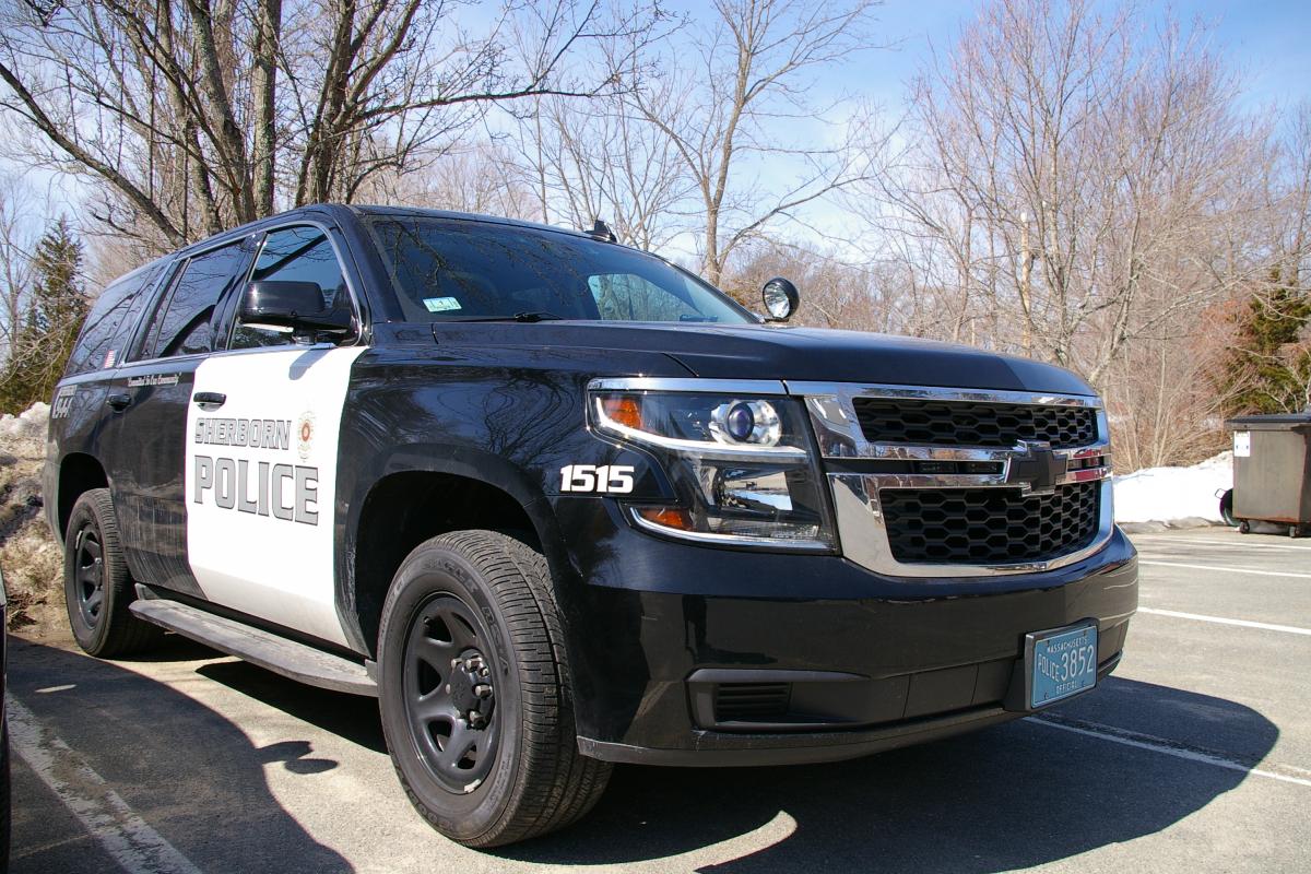 A larger police cruiser